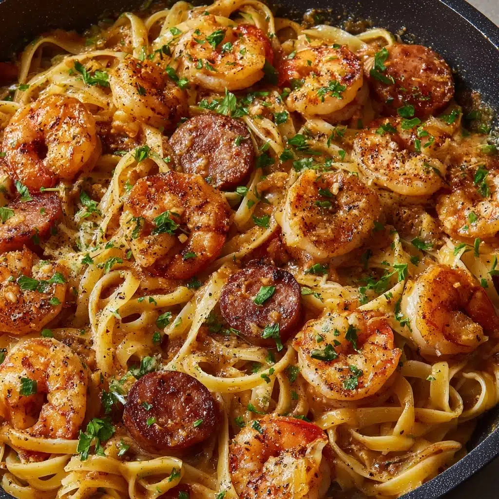 Easy Cajun Shrimp Pasta with Sausage Recipe