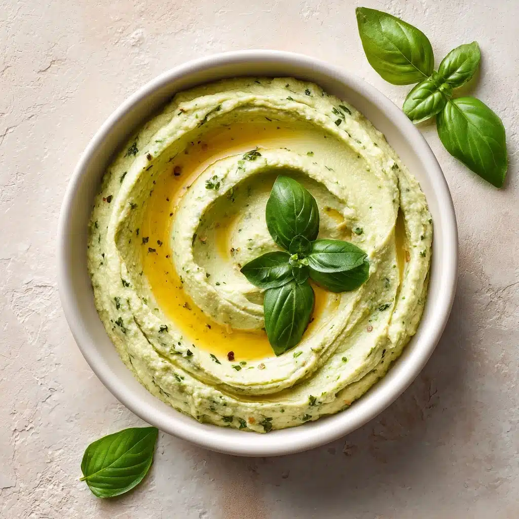 Lemon Basil Hummus Recipe - Recipe Image