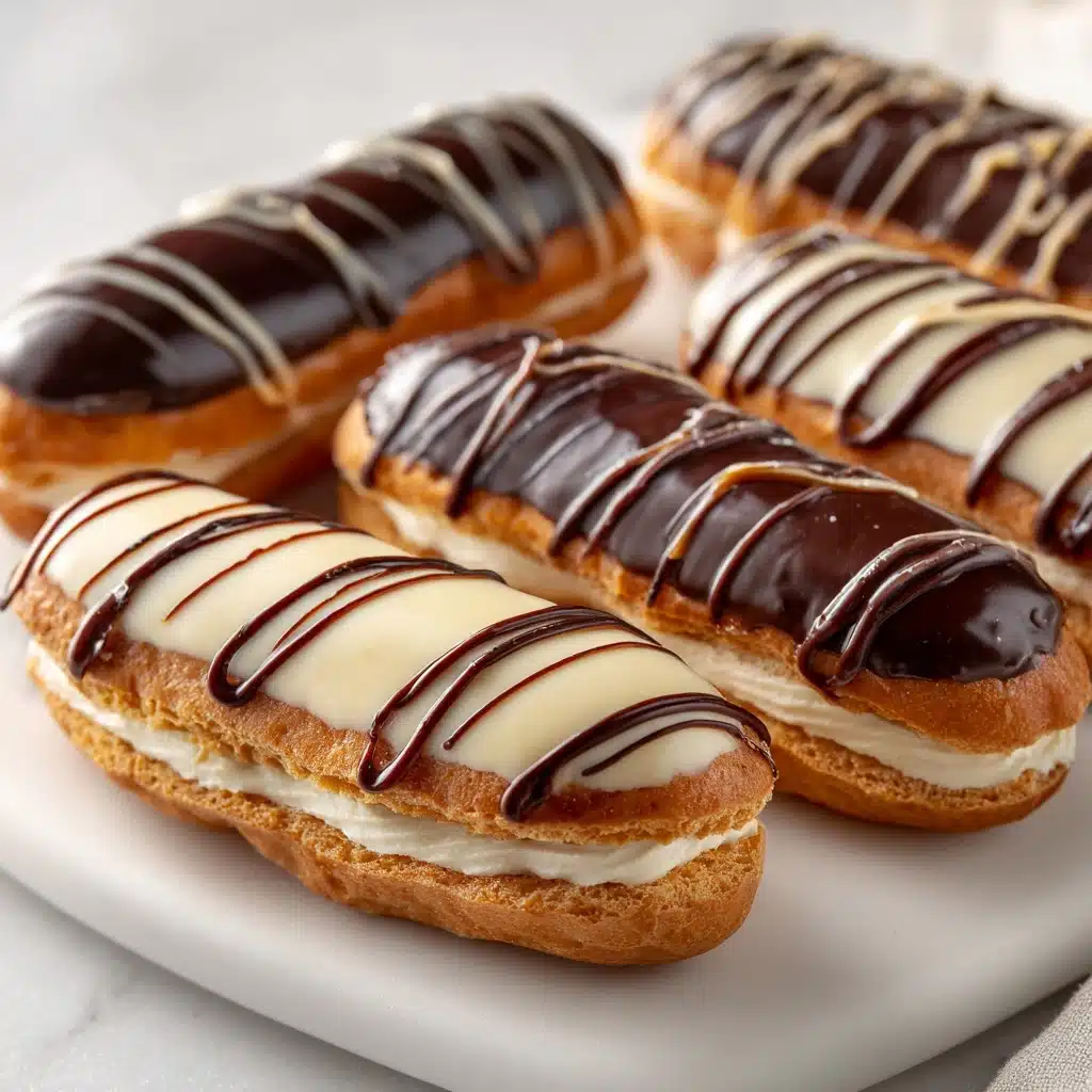 Chocolate Éclairs with Vanilla Filling Recipe - Recipe Image
