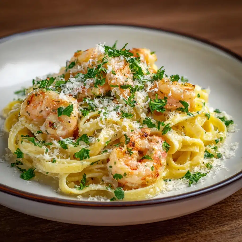 Creamy Garlic Shrimp Pasta Recipe