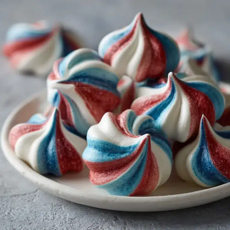 Patriotic Meringue Kisses Recipe