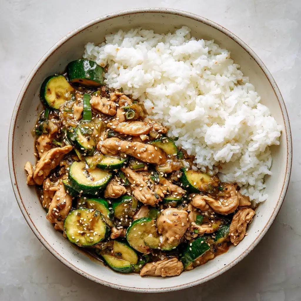 Ponzu Zucchini Stir Fry with Chicken Recipe