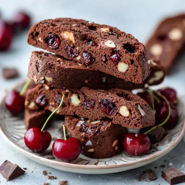 Decadent Chocolate Cherry Biscotti Recipe
