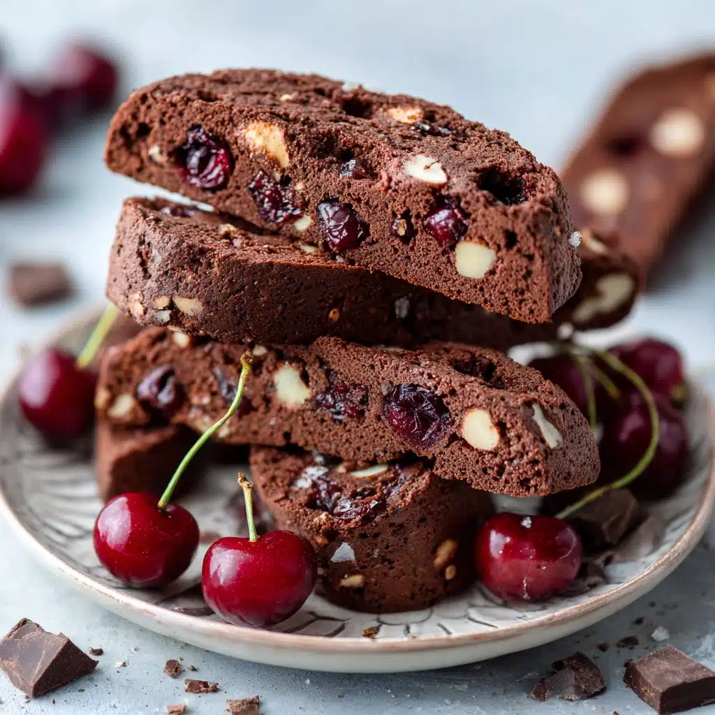 Decadent Chocolate Cherry Biscotti Recipe