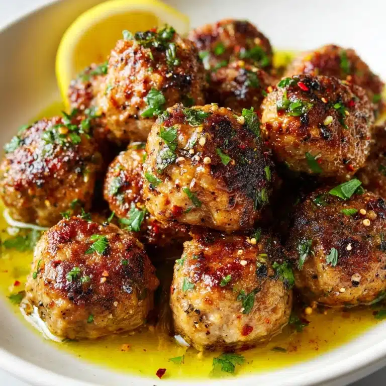 Lemon Pepper Chicken Meatballs Recipe