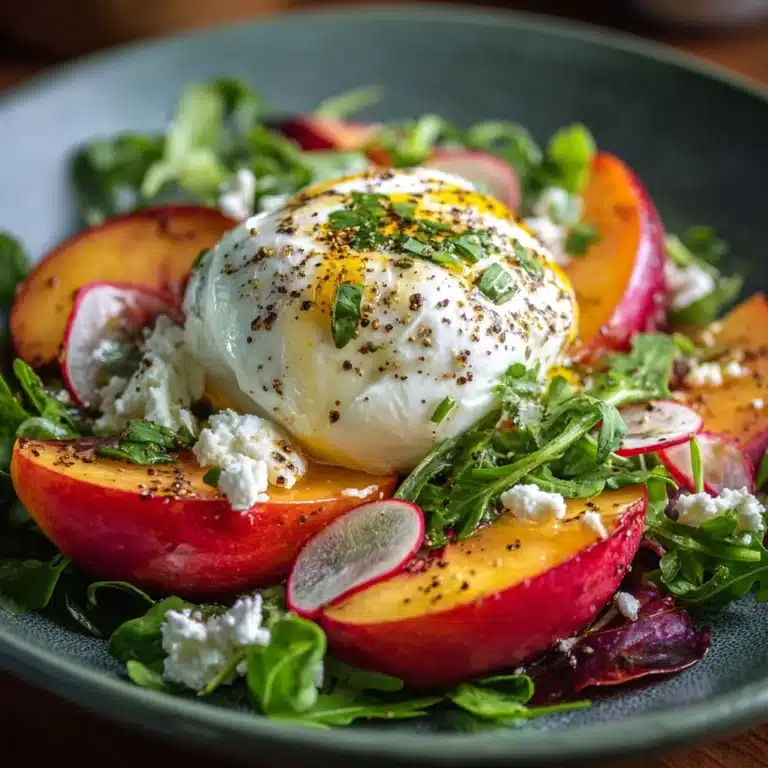 Peach Burrata Salad Recipe