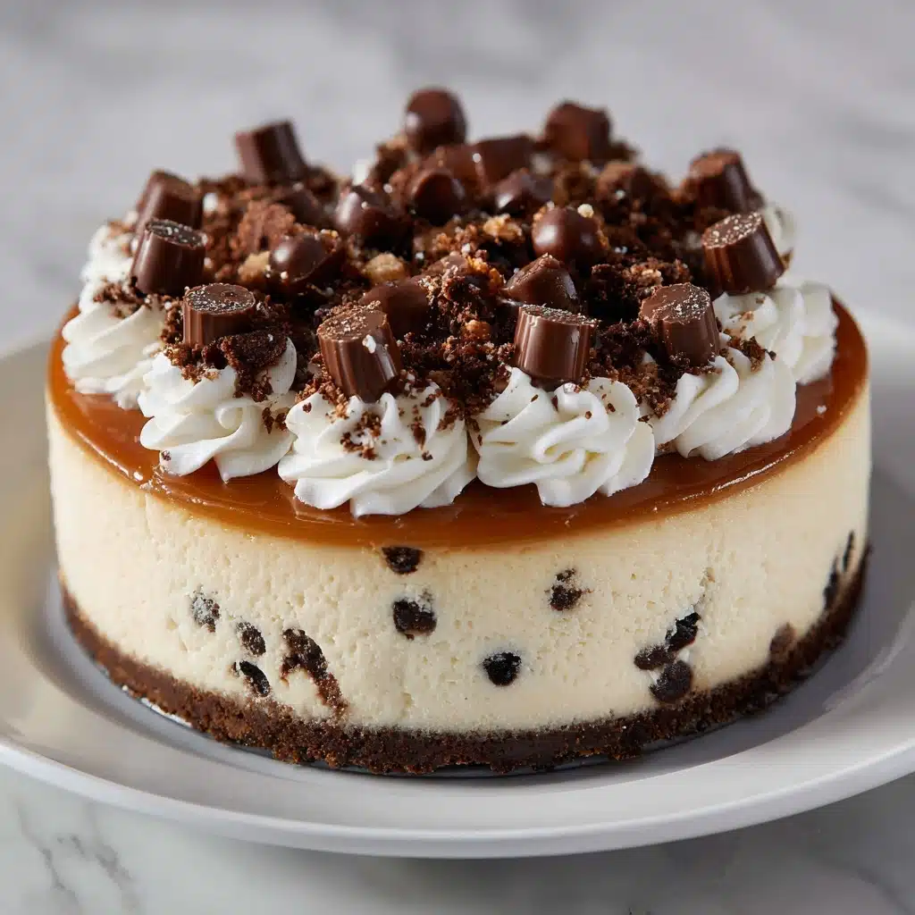 No Bake Cookie Dough Cheesecake Recipe - Recipe Image