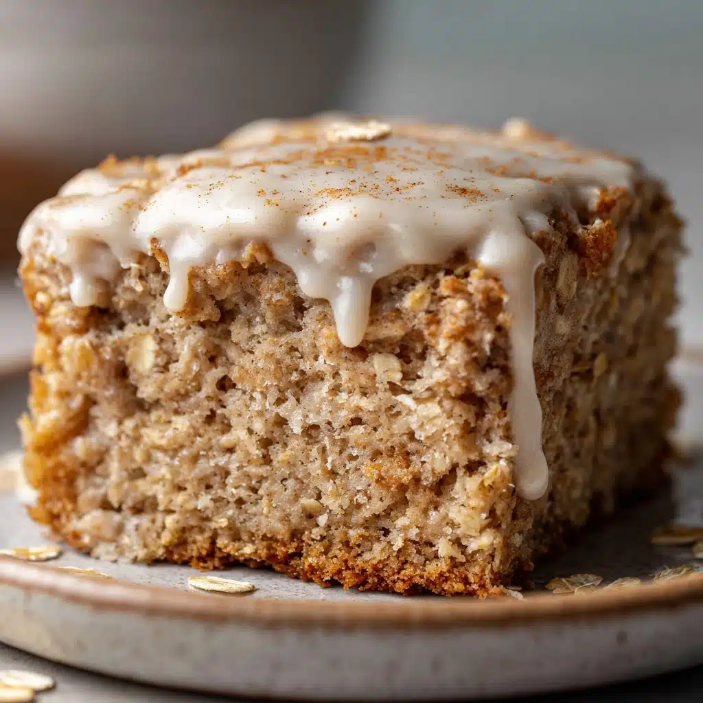 Healthy Sticky Cinnamon Roll Baked Oatmeal Recipe - Recipe Image