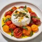 Burrata & Oven Roasted Tomato Salad Recipe