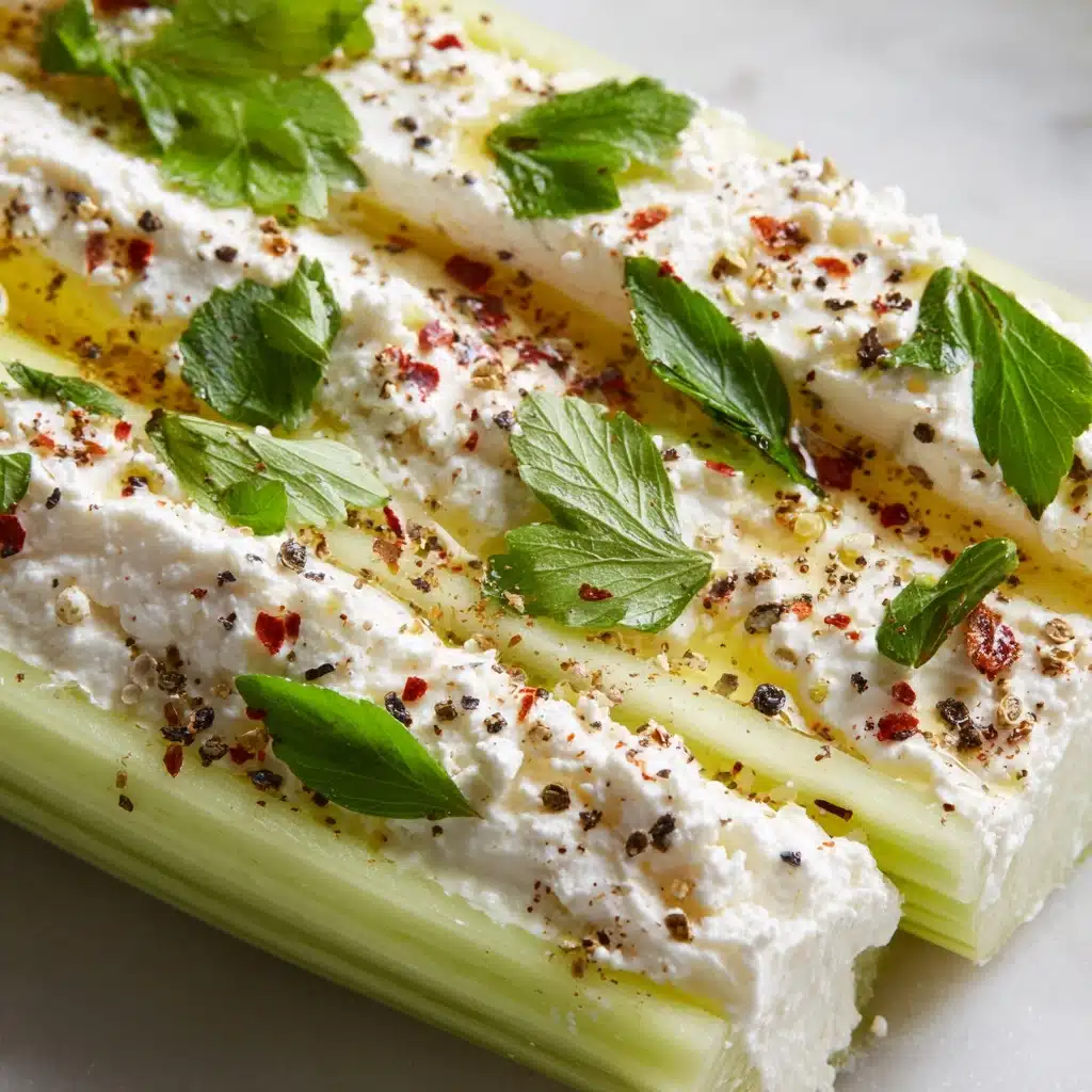 Italian Cream Cheese Stuffed Celery Recipe - Recipe Image