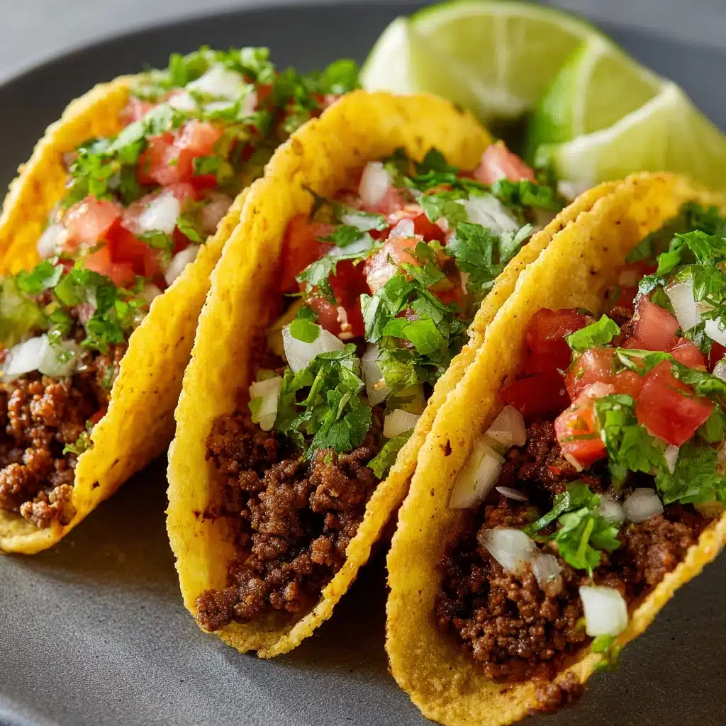 Crispy Ground Beef Tacos Recipe - Recipe Image