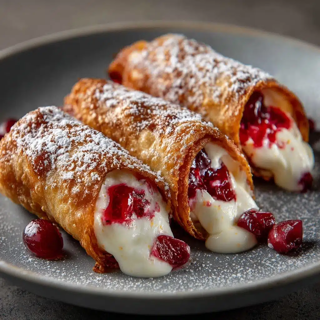 Cherry Cheesecake Egg Rolls Recipe - Recipe Image