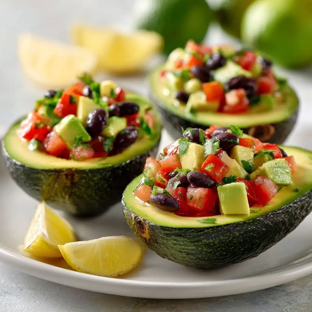 Cowboy Caviar Stuffed Avocados Recipe - Recipe Image