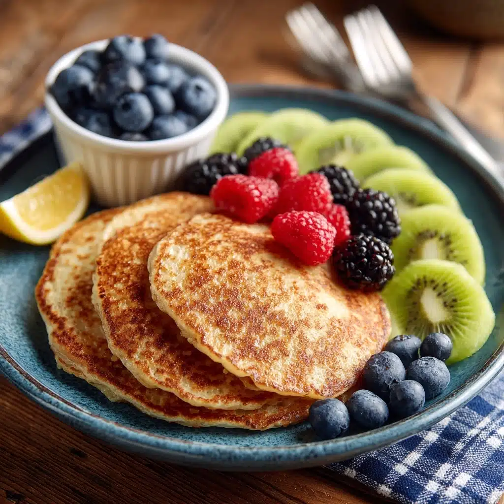 Oatmeal Pancakes with Fresh Fruit Recipe