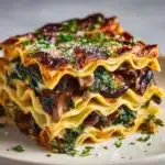 Mushroom and Spinach Lasagna Rolls Recipe