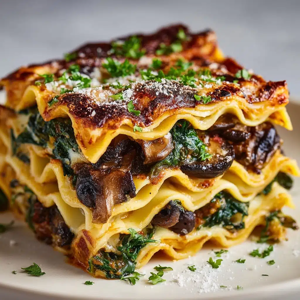 Mushroom and Spinach Lasagna Rolls Recipe - Recipe Image