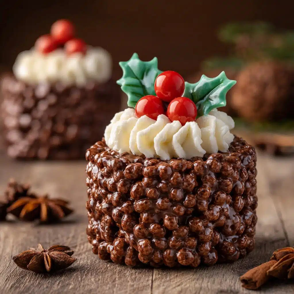 Rice Krispie Christmas Puddings Recipe - Recipe Image