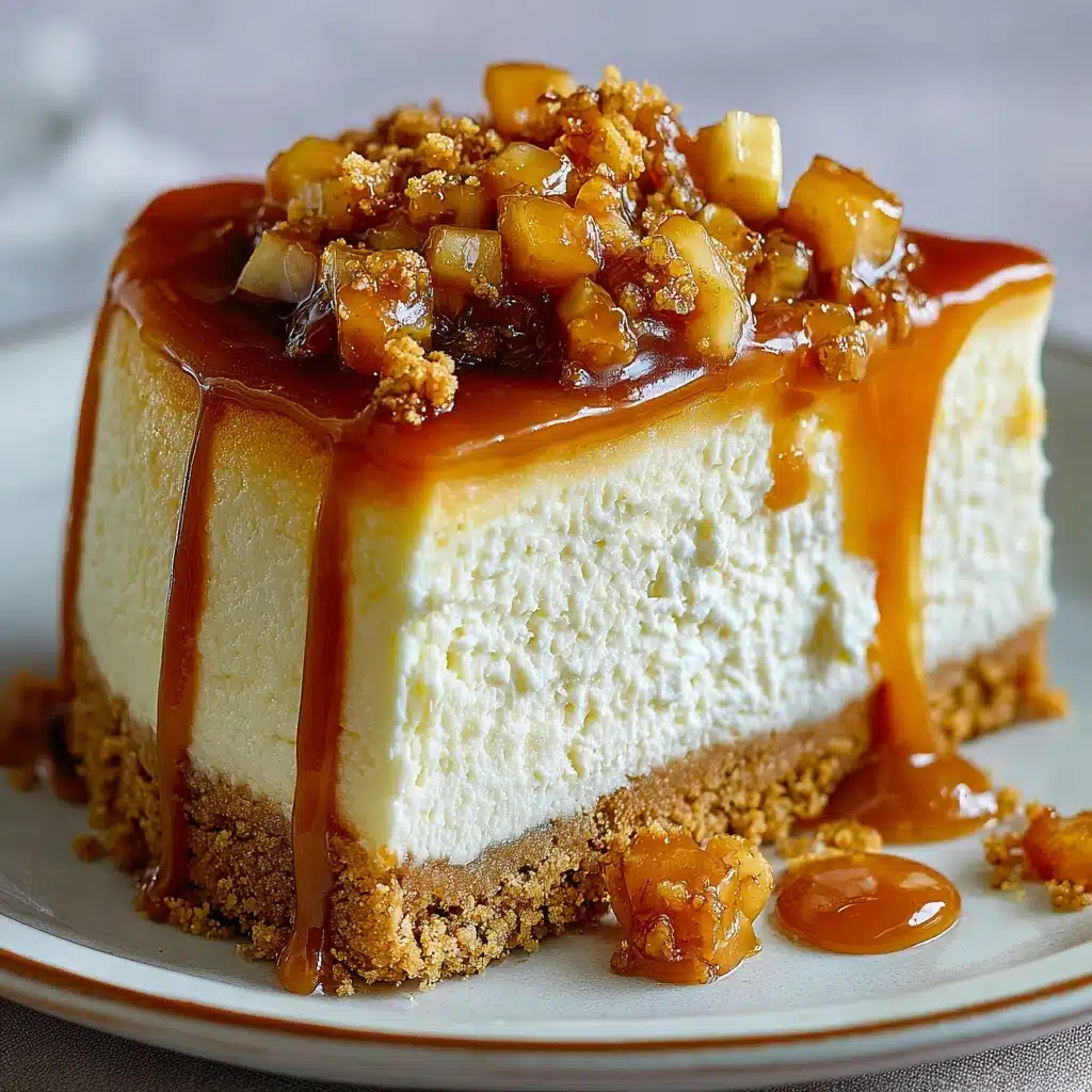 Indulgent Caramel Apple Cheesecake Recipe - Recipe Image