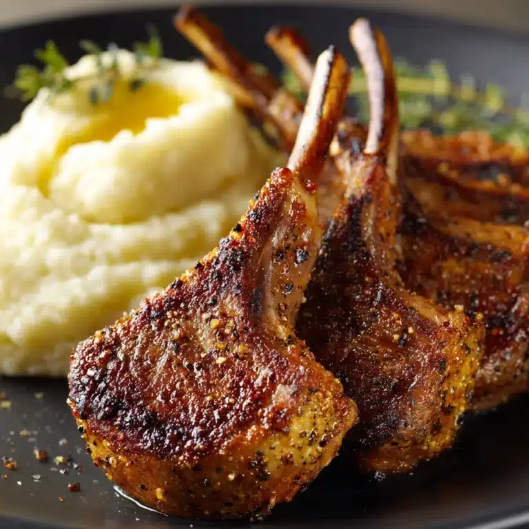 Italian Parmesan Crusted Lamb Chops Recipe