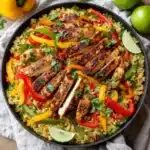 Chicken Fajita Rice Bowl (One Pan) Recipe