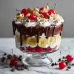 No-Bake Chocolate Banana Split Trifle Recipe