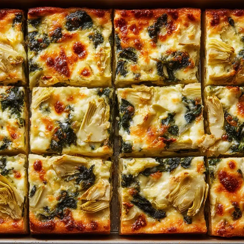 Spinach & Artichoke Dip Party Squares Recipe - Recipe Image