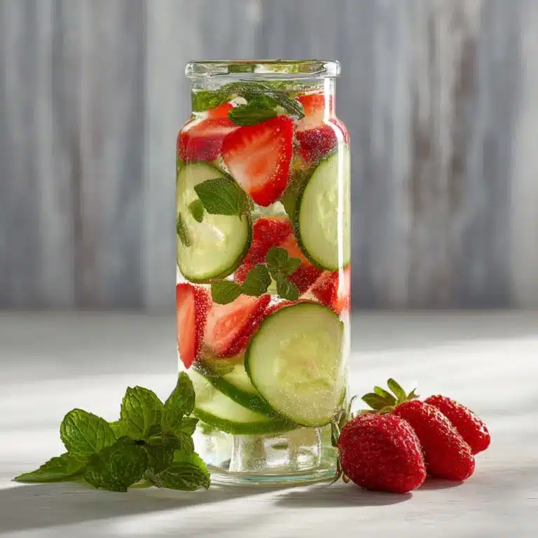 Strawberry Cucumber Lime Infused Water Recipe
