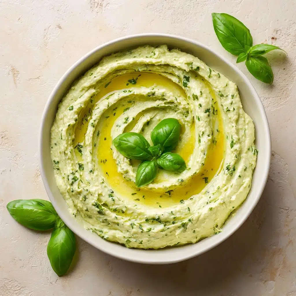 Lemon Basil Hummus Recipe