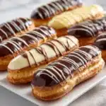 Chocolate Éclairs with Vanilla Filling Recipe