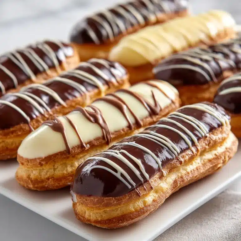 Chocolate Éclairs with Vanilla Filling Recipe