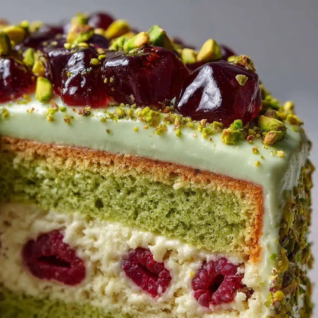 Raspberry Delight Pistachio Cake Extravaganza Recipe