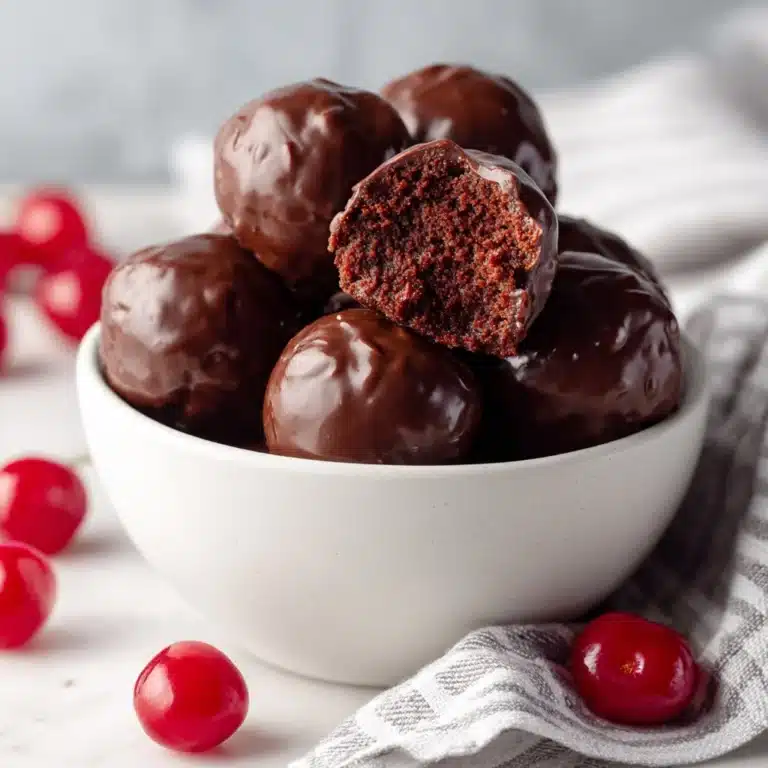 Chocolate Covered Cherry Brownie Bombs Recipe
