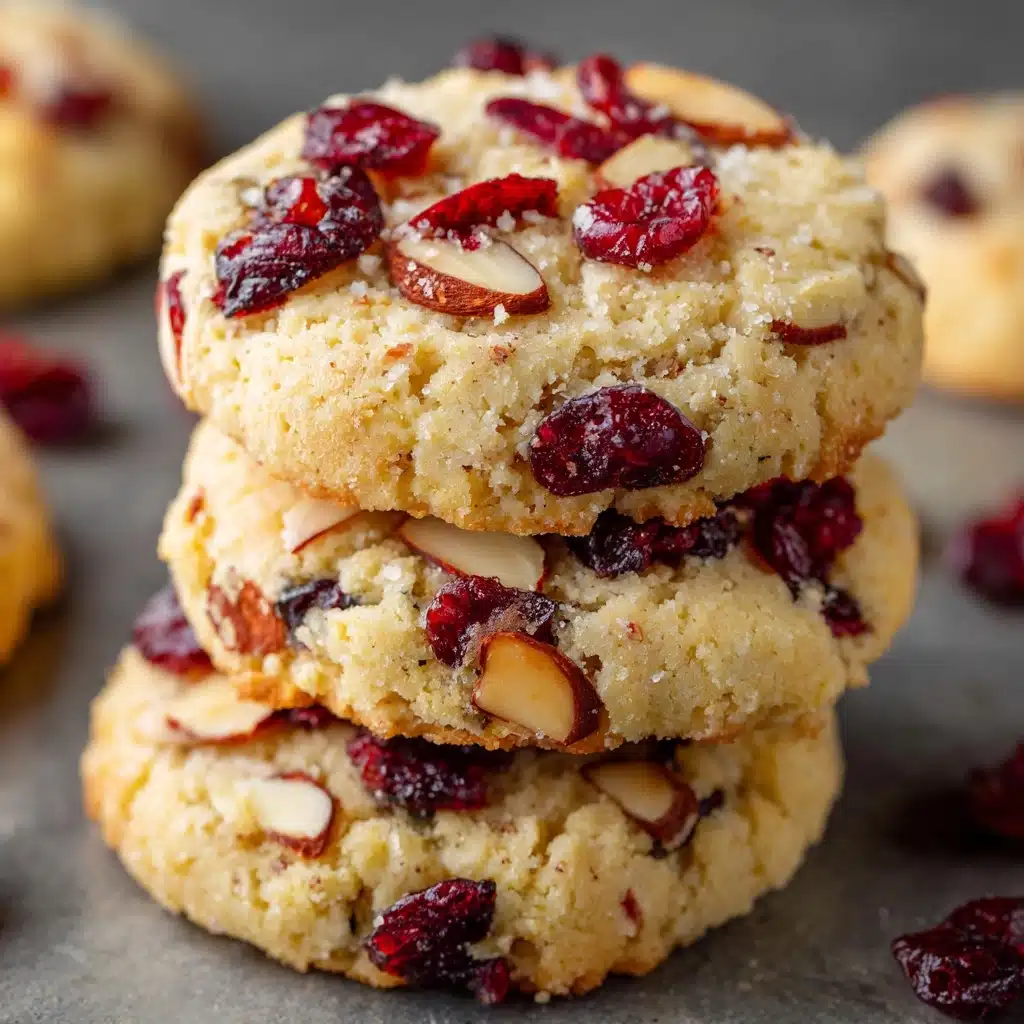 Gluten-Free Almond Flour Cookies with Cranberries and Maple Syrup Recipe - Recipe Image