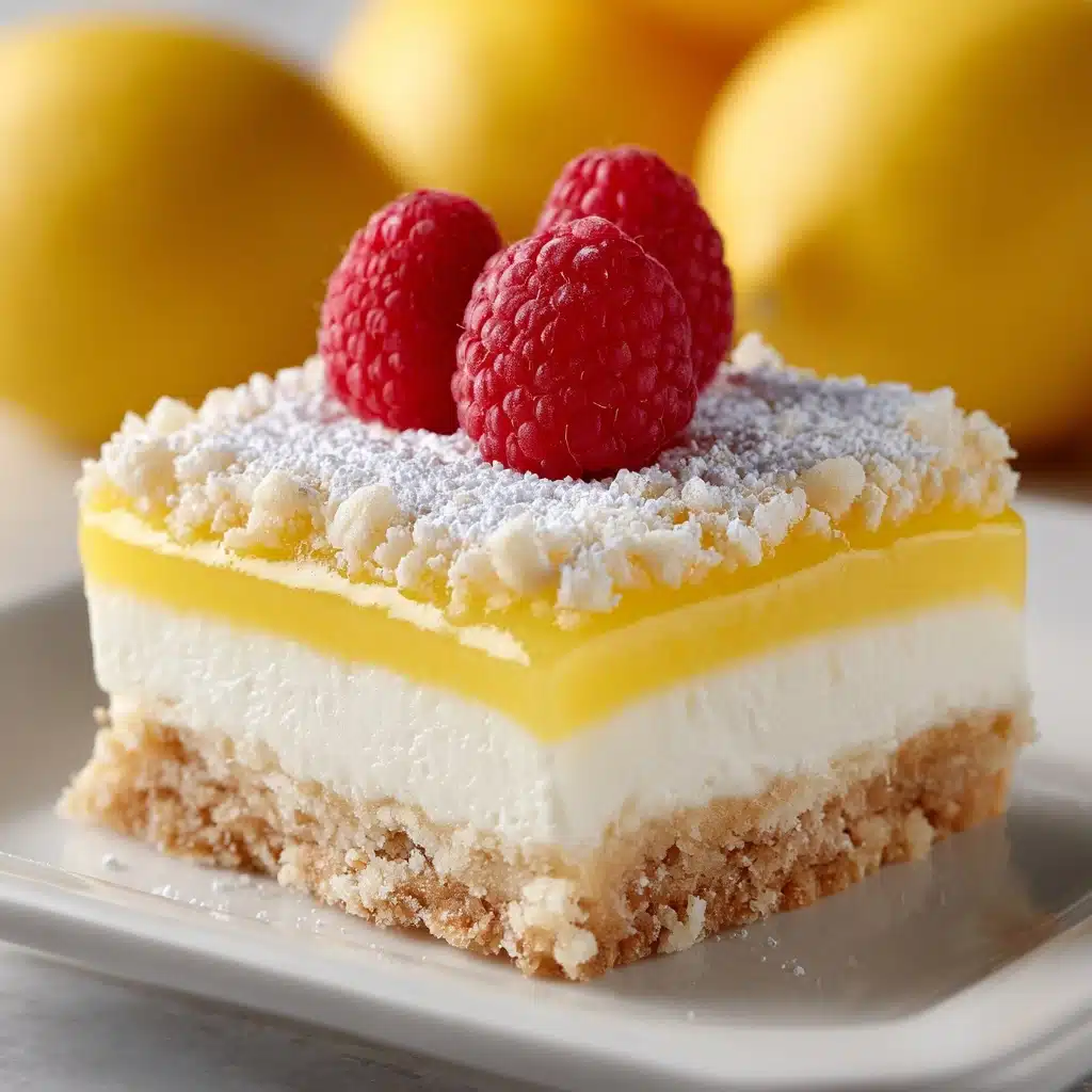 Zesty Lemon Cream Dream Bars Recipe - Recipe Image