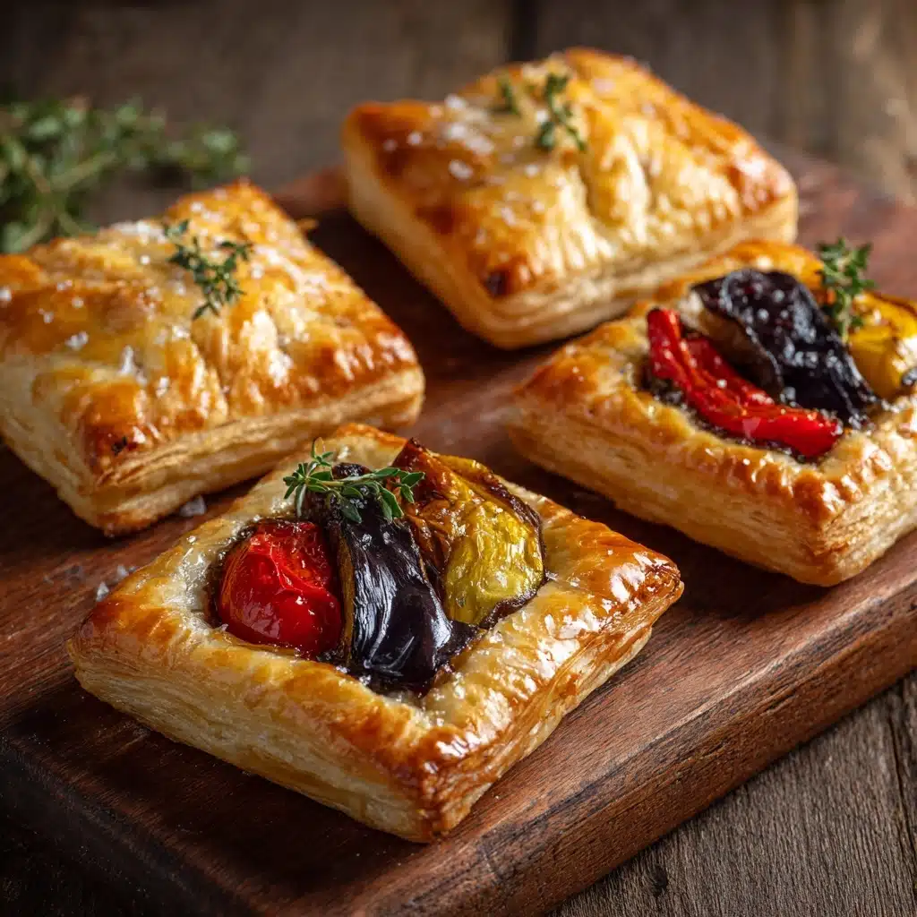 Ratatouille Hand Pies with Eggplant, Heirloom Tomato, & Cornmeal Crust Recipe - Recipe Image