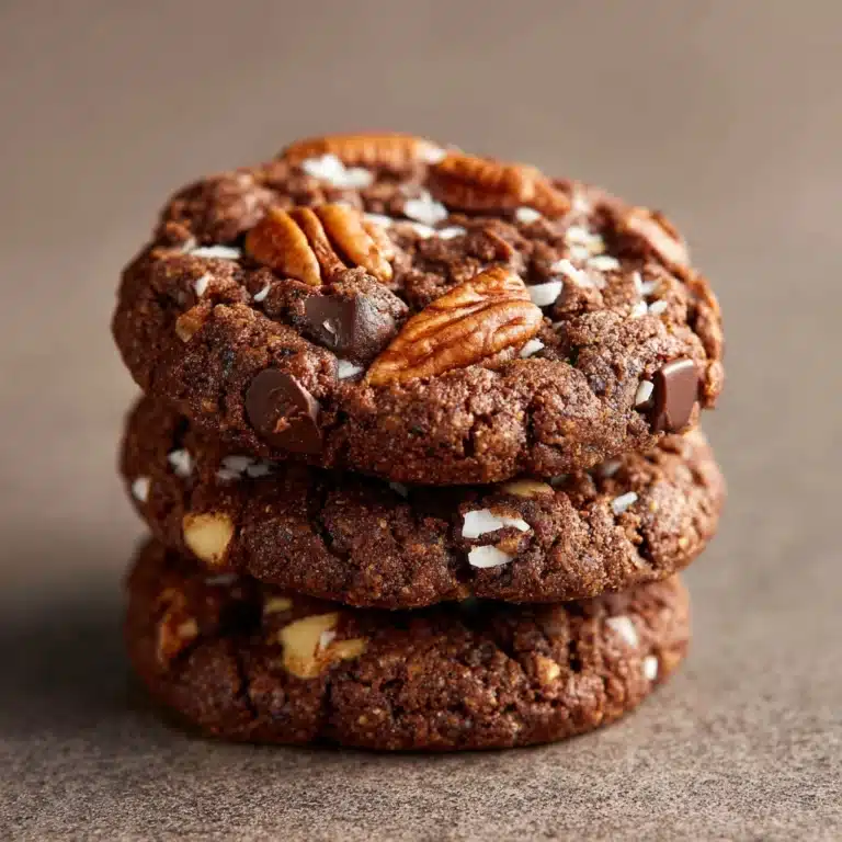 Chocolate Pecan Coconut Cookies Recipe