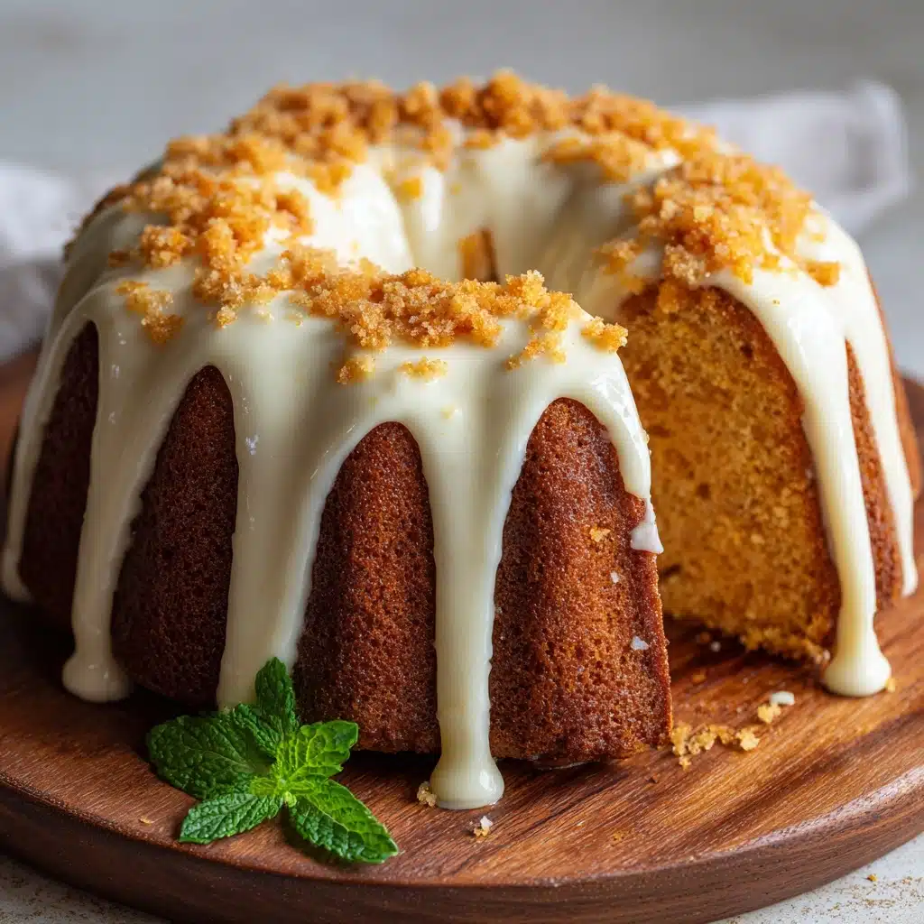Carrot Pound Cake with Cream Cheese Glaze Recipe - Recipe Image