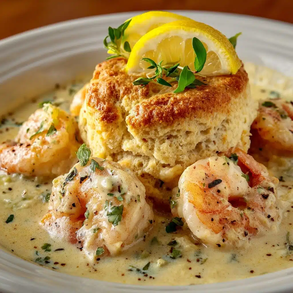 Creamy Shrimp and Biscuits Recipe - Recipe Image