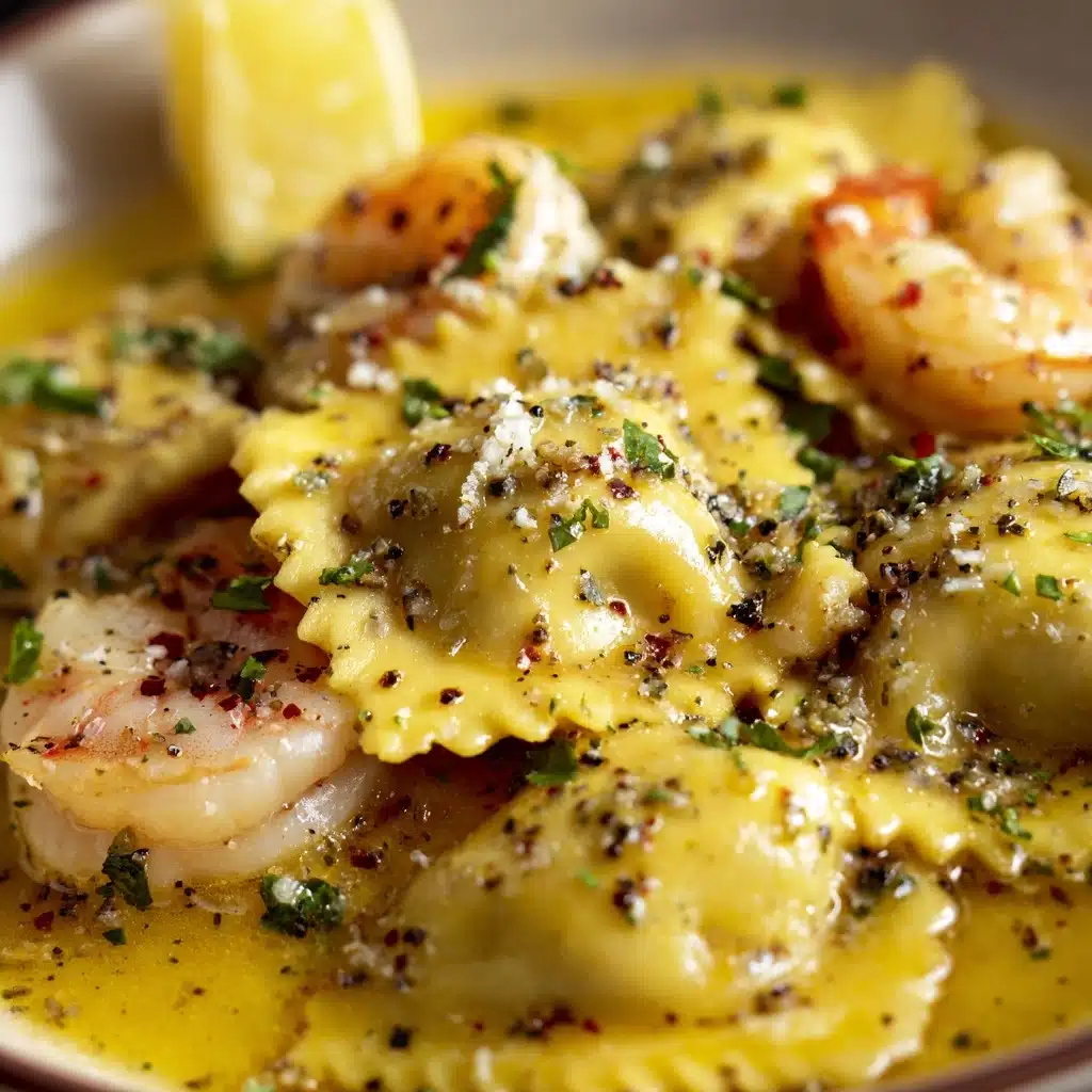 Lobster Ravioli and Lobster in a Zesty Lemon Butter Sauce Recipe - Recipe Image