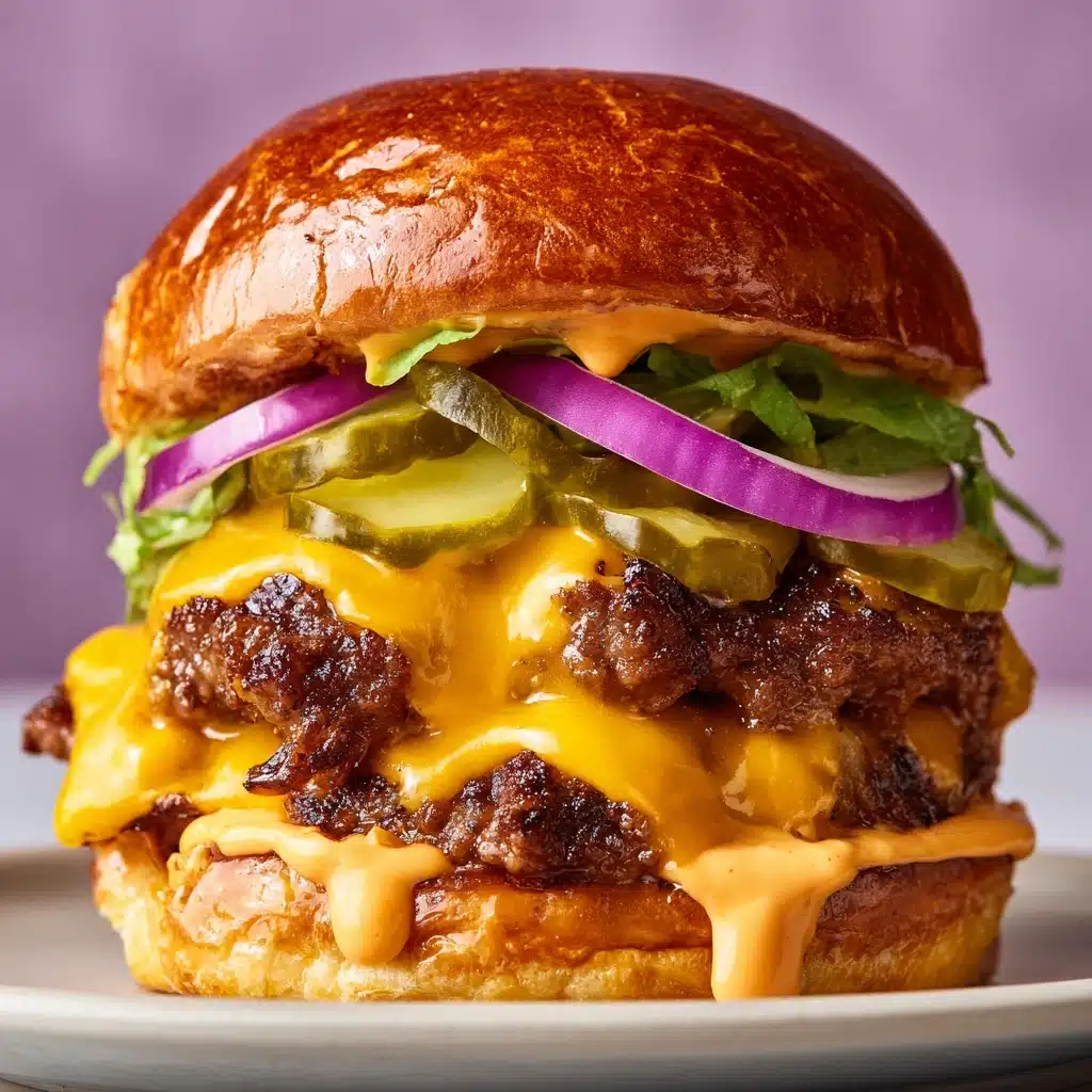 Monster Stack Cheeseburger Recipe - Recipe Image