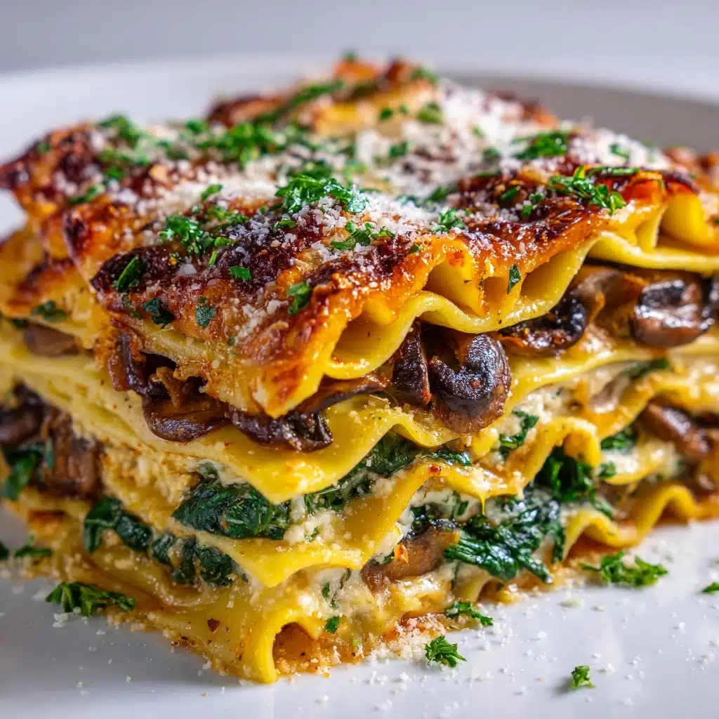 Mushroom and Spinach Lasagna Rolls Recipe - Recipe Image
