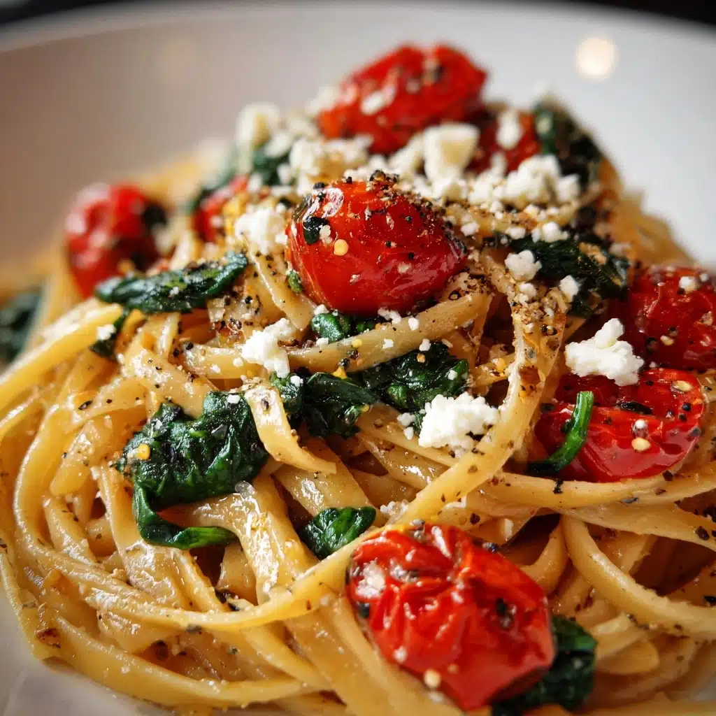 Pasta with Feta and Cherry Tomatoes Recipe - Recipe Image