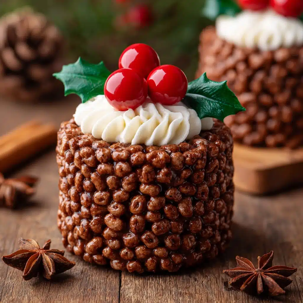 Rice Krispie Christmas Puddings Recipe - Recipe Image