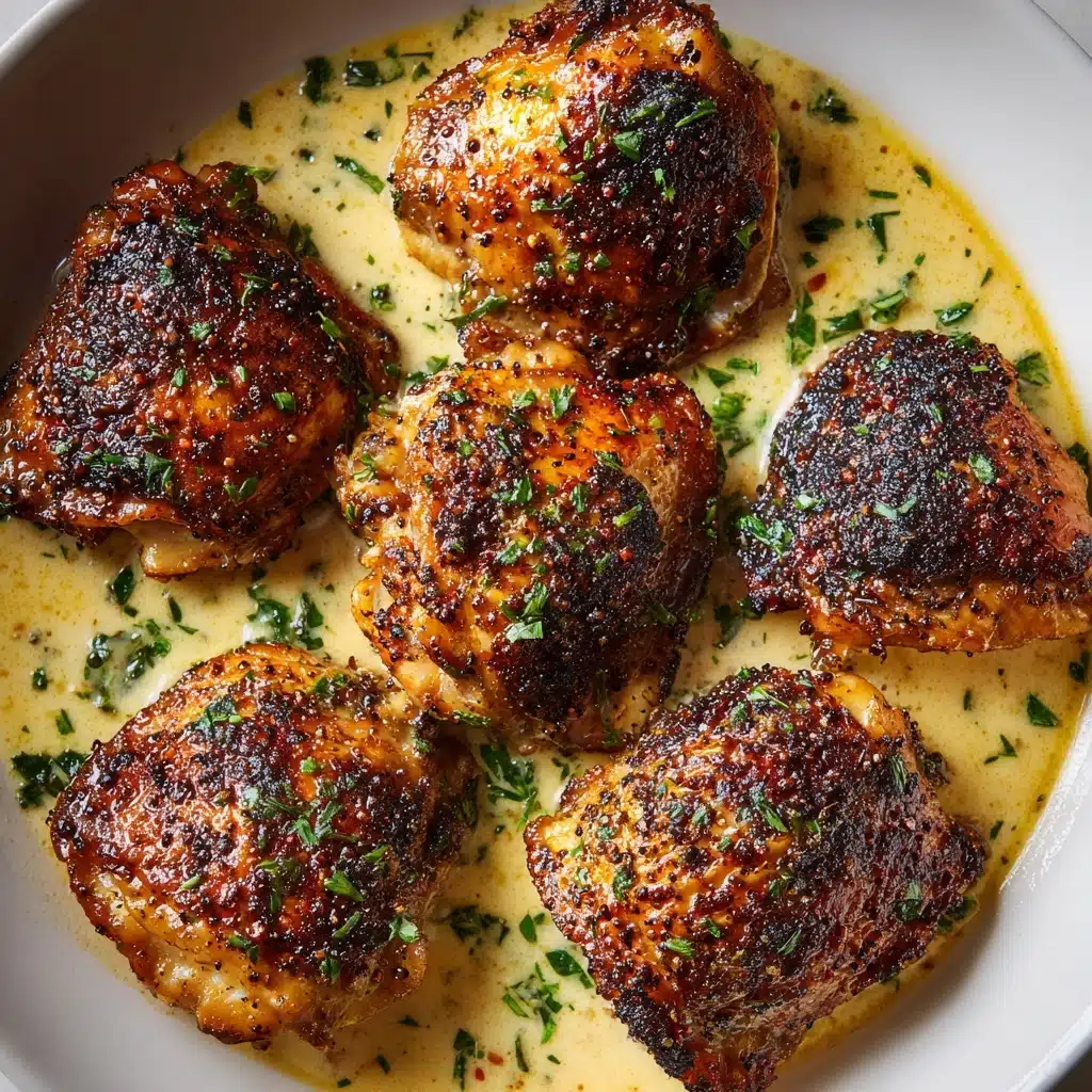 Creamy Oven Baked Chicken Thighs Recipe