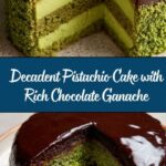 Flourless Pistachio Cake with Chocolate Ganache Recipe
