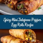 Mini Jalapeno Popper Egg Rolls Recipe