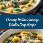 Creamy Parmesan Italian Sausage Ditalini Soup Recipe