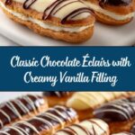 Chocolate Éclairs with Vanilla Filling Recipe