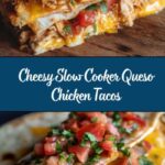 Slow Cooker Queso Chicken Tacos Recipe