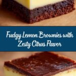 Fudgy Lemon Brownies Recipe